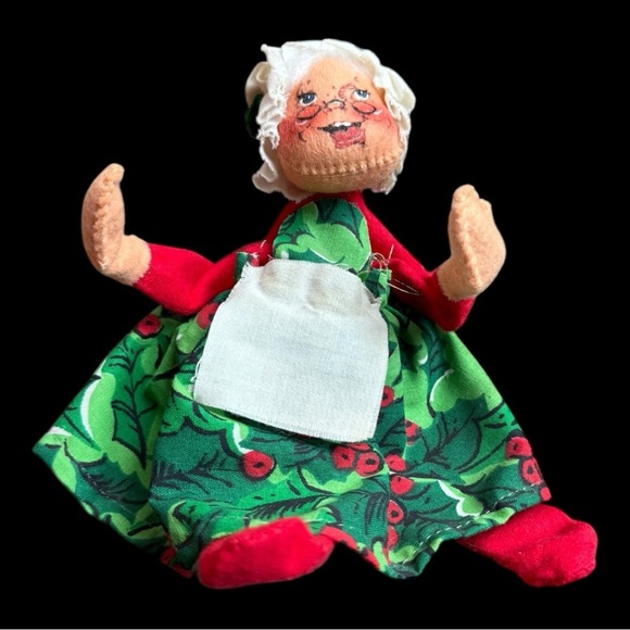 Vintage Annalee Mobilitee Santa and Mrs Claus 1963 & 1970 Christmas Decor - Picture 3 of 6